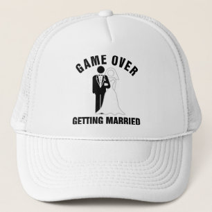 Casquette Jeu au-dessus du mariage