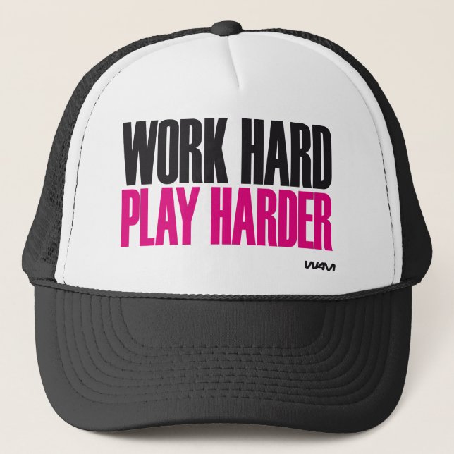Casquette jeu dur de travail plus dur (Devant)