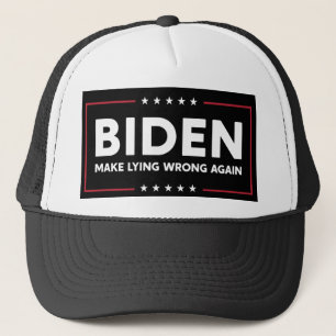 Casquette Joe Biden 2020 se trompe de menteur à nouveau anti