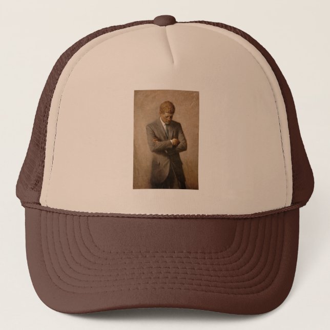Casquette John Kennedy Portrait de la Maison-Blanche préside (Devant)