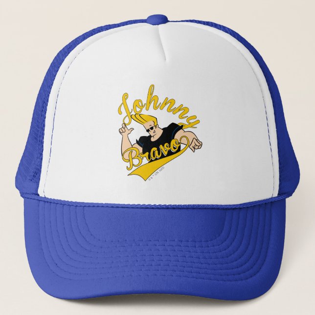 Casquette Johnny Bravo Graphisme sportif (Devant)
