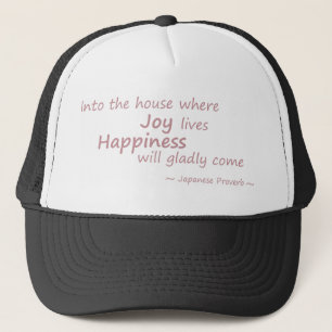 Casquette Joie, bonheur rose