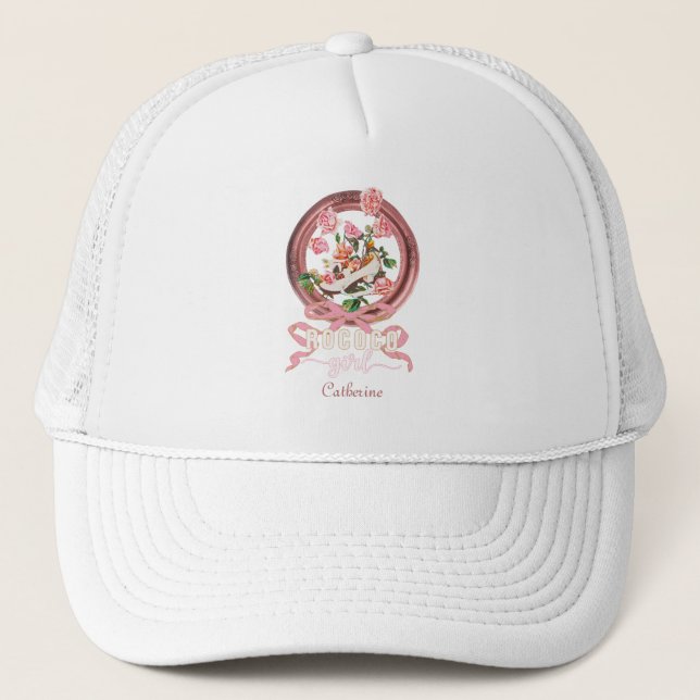 Casquette Joli classique fille rococo rose noeud chaussure n (Devant)