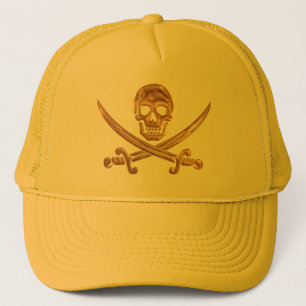 Casquette Jolly roger d'or