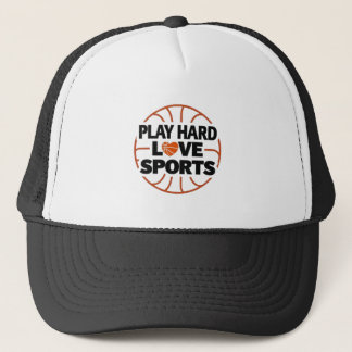Casquette Jouer dur, Love Sports Motivational Sports Casquet