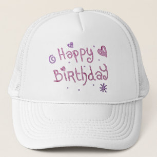 Casquette Jouer Joyeux texte d'anniversaire