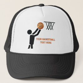 Casquette Joueur de basket-ball avec balle personnalisée