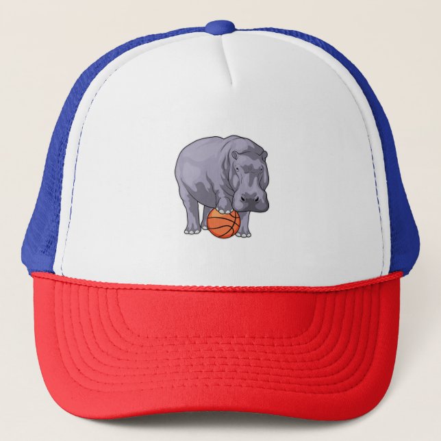 Casquette Joueur de basket-ball hippo (Devant)