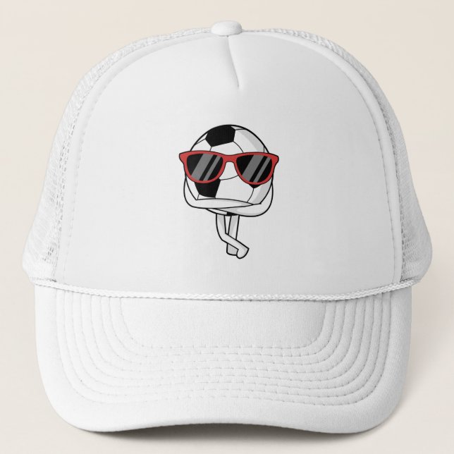 Casquette Joueur de football avec lunettes de soleil à Socce (Devant)