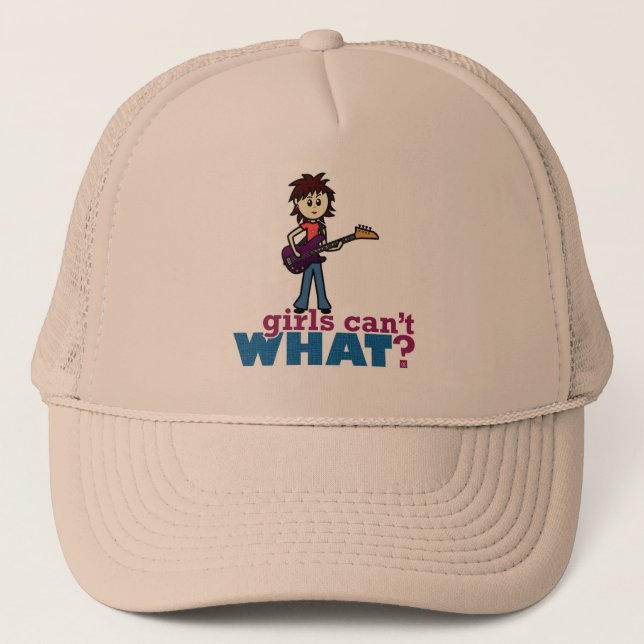 Casquette Joueur de guitare de Girl Bass (Devant)