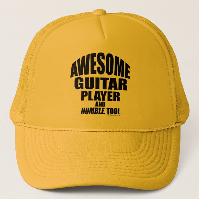 Casquette Joueur de guitare génial (Devant)