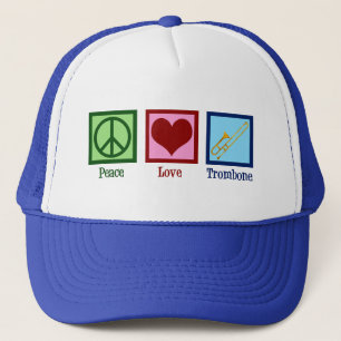 Casquette Joueur de Trombone Peace Love