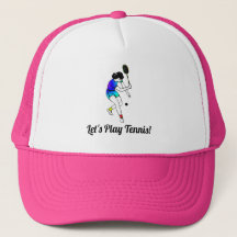 Joueuse de tennis féminine rétro avec texte