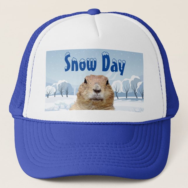 Casquette Jour de la neige de la marmotte (Devant)