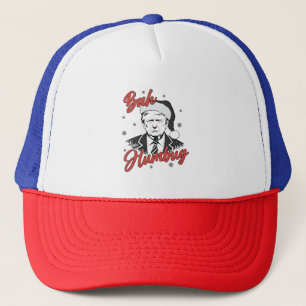 Casquette Jour de l'investiture de Trump Noël Père Noël bah