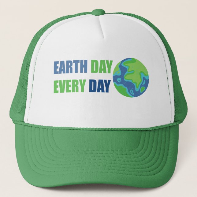 Casquette Jour des terres TOUS LES JOURS, CHANGEMENT CLIMATI (Devant)