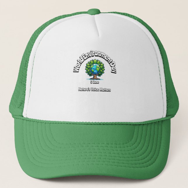 Casquette Journée mondiale de l'environnement. 5 juin (Devant)