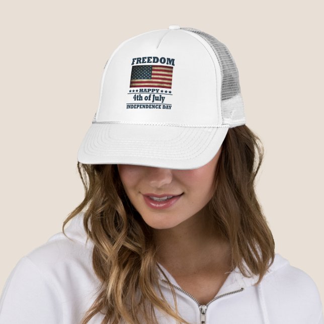 Casquette Joyeuse fête 4 juillet l'indépendance (En situation)