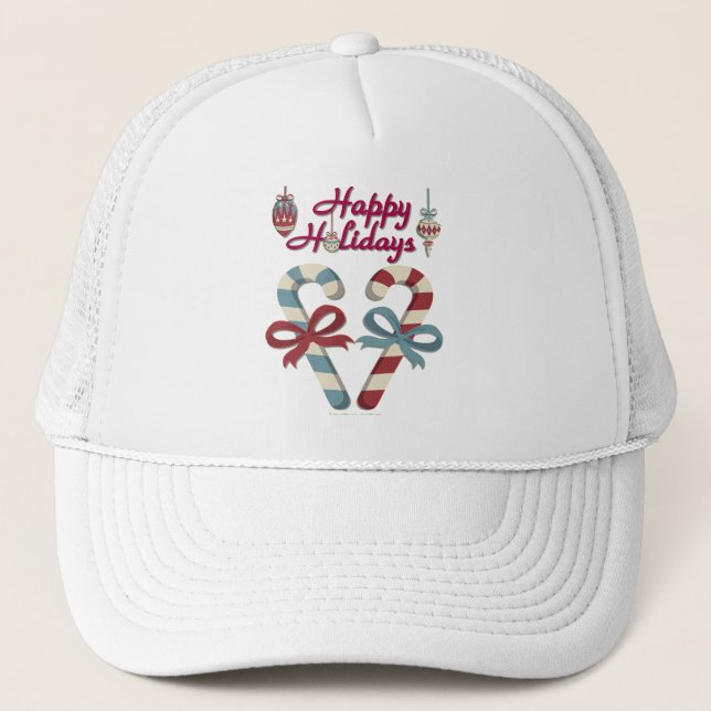 Casquette Joyeuses vacances Sucre de canne coeur (Devant)