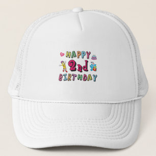 Casquette Joyeux 2e anniversaire 2 an surprise