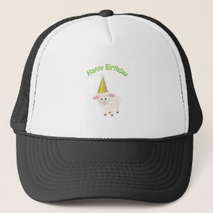 Casquette Joyeux anniversaire agneau