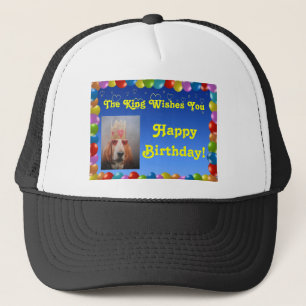 Casquette Joyeux Anniversaire Avec Basset Hound Ki