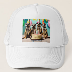 Casquette Joyeux anniversaire de Meerkat,