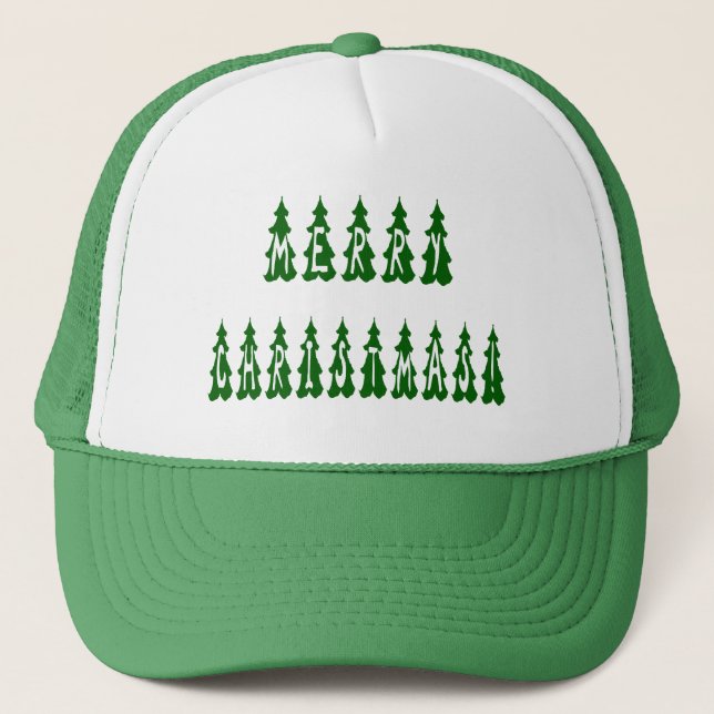 Casquette Joyeux arbre de Noël Police (Devant)