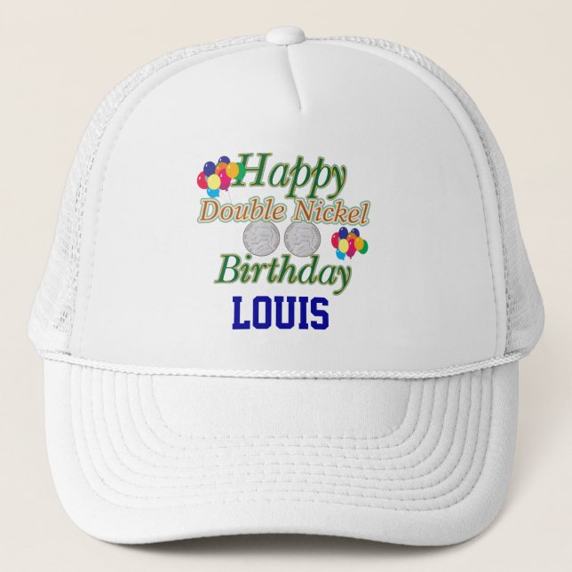 Casquette Joyeux cinquante-cinquième anniversaire (Devant)