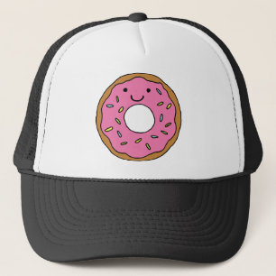 Casquette Joyeux Clipart de beigne rose coloré