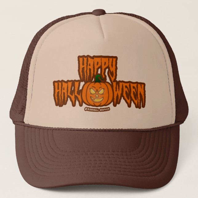 Casquette Joyeux Halloween (Devant)