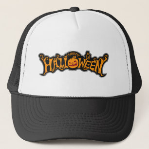 Casquette Joyeux Halloween Citrouille à l'Oeil de Rubis Cadr
