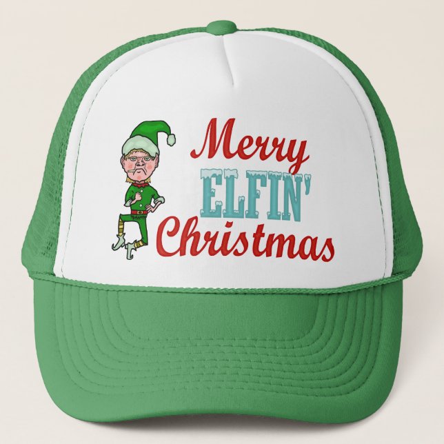 Casquette Joyeux humour féerique drôle d'Elf de vacances de (Devant)