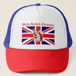 Casquette Joyeux Noël britannique Corgi Reindeer Antlers