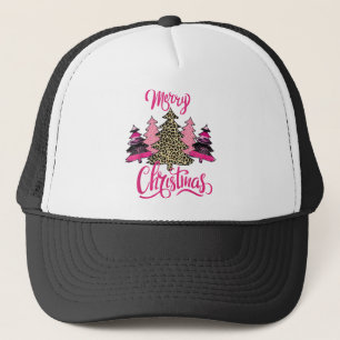 Casquette joyeux Noël femmes Filles arbre rose Noël l