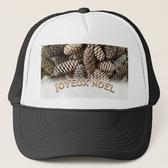 Casquette Joyeux Noel Noël Pine Cône de Noël (Devant)