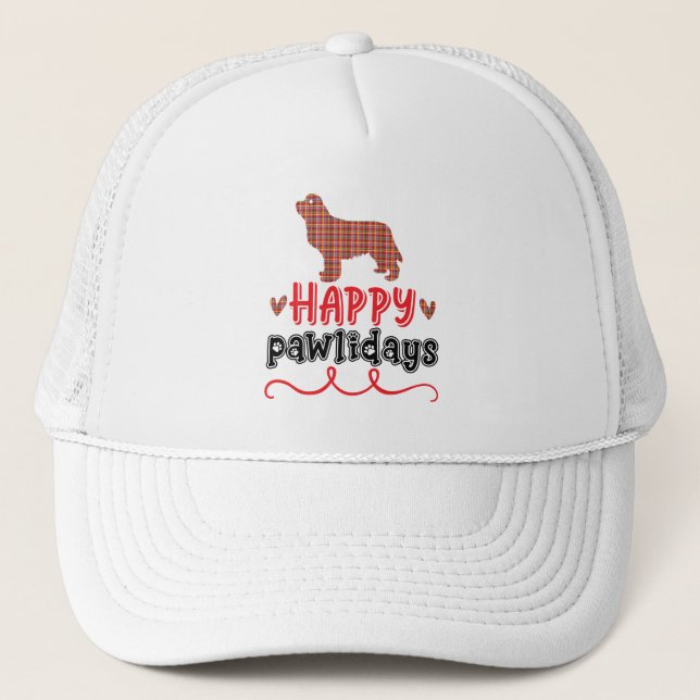 Casquette Joyeux Pawlidays | Jeu de mots amusant (Devant)