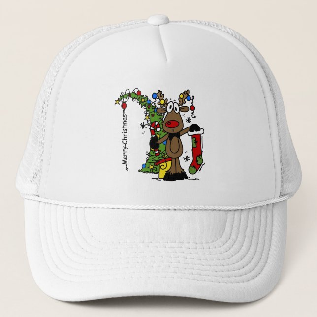 Casquette Joyeux rennes de Noël (Devant)