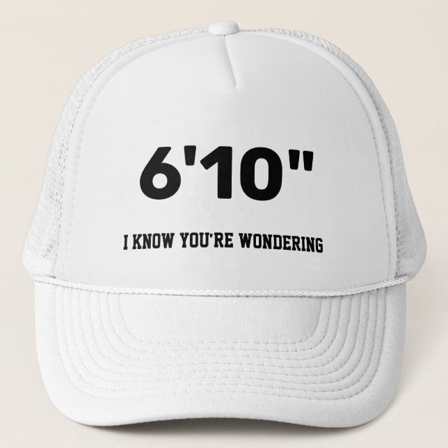 Casquette Jusqu'À Quelle Taille Êtes-Vous ? Chapeau de camio (Devant)