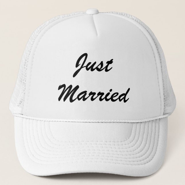 Casquette Juste marié mariés jeunes mariés Cadeaux Mariages  (Devant)