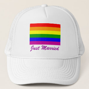 Casquette Juste marié Rainbow Pride