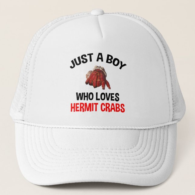 Casquette Juste Un Garçon Qui Aime Les Crabes Hermites (Devant)