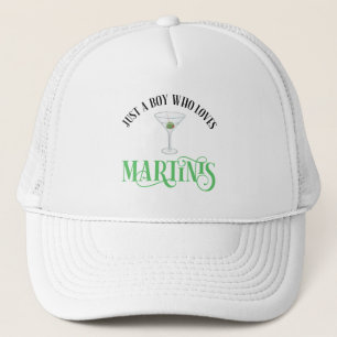 Casquette Juste un garçon qui aime les martinis