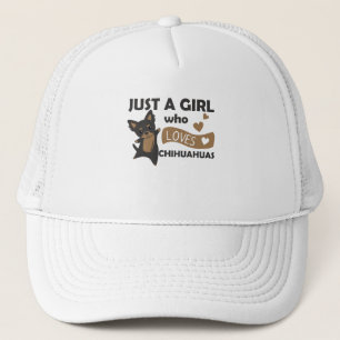 Casquette Juste une fille qui aime Chihuahuas mignon chien