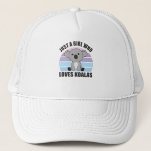 Casquette Juste une fille qui aime Koalas mignonnes animaux 