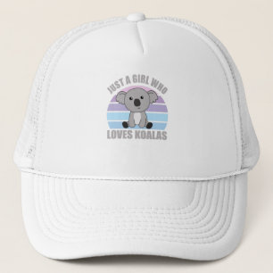 Casquette Juste une fille qui aime Koalas mignonnes animaux