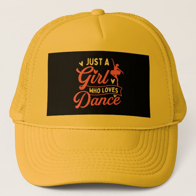 Casquette Juste Une Fille Qui Aime La Danse - Danseuse Amant (Devant)