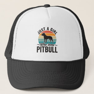 Casquette Juste une fille qui aime le design de chien vintag