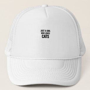 Casquette Juste une fille qui aime les chats – Amour de chat