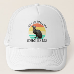 Casquette Juste une fille qui aime les chats Cornish Rex